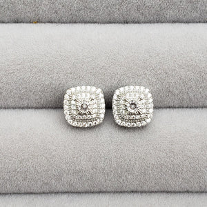 Pastels - Cubic zirconia square studs