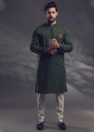 Olive Green Kurta