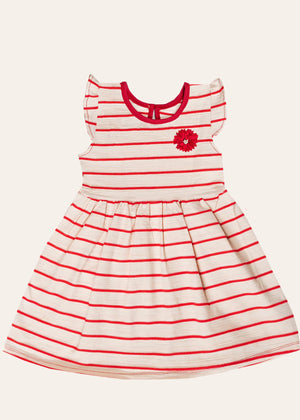 Girls Striped Jersey Dress