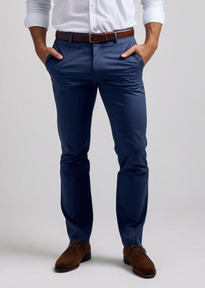 Solid navy cross pocket denim jeans