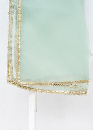 Mint Organza Dupatta