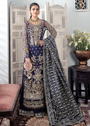 Gulaal -  Qayinaat Embroidered Net 3-Piece Suit WS-16