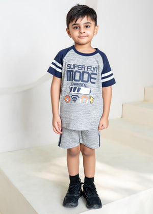 Super Fun Mode Nicker Shirt 2 Pcs Set - Kidswear