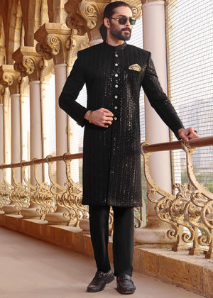 Inkwell Elegance Sherwani