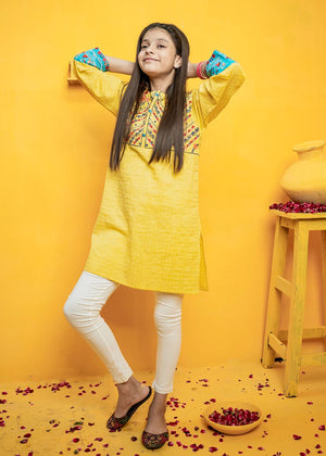 Lily Yellow Embroidered Shirt