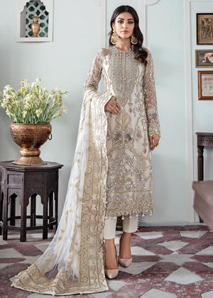 Gulaal -  Mehr Embroidered Net 3-Piece Suit WS-19 -