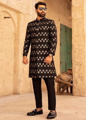 Black and Gold-Luxury Sherwani