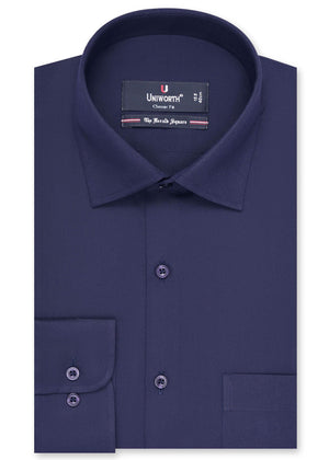 Plain Navy Classic Fit Shirt  FS1314-6RF