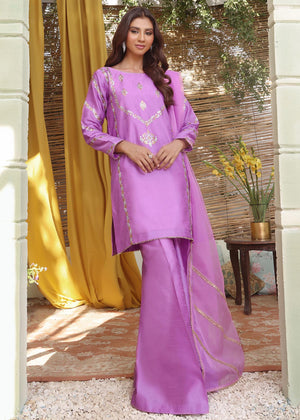 Lorex Embroidered Raw Silk 3pc Suit-S202281