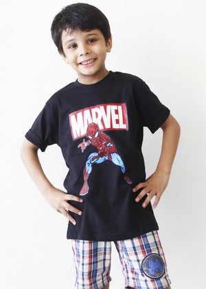 Black MARVEL T-Shirt