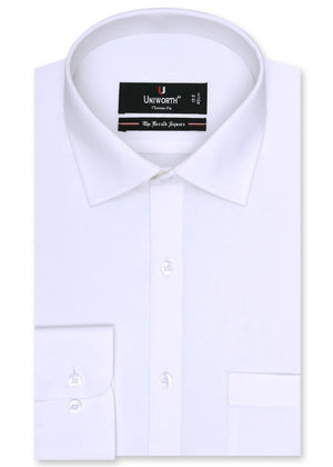 Plain Off White Classic Fit Shirt  FS1315-4RF