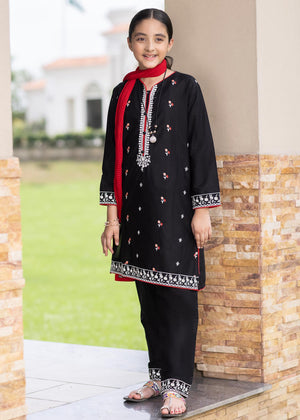 3 PIECE STITCHED EMBROIDERED SUIT