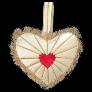 Dilshad Gota Potli Heart Bag - Bicolor