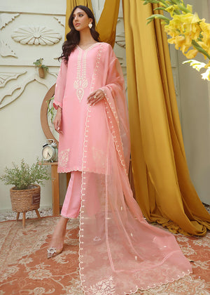 Aari Embroidered Cotton Net 3pc Suit -S202261