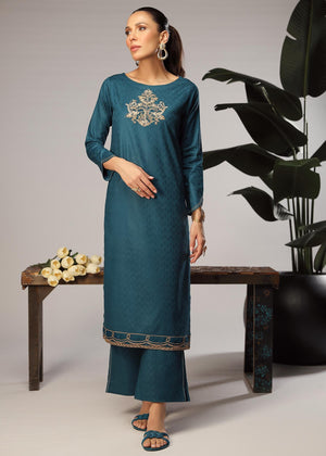 Hazel - Merakish Jacquard Embroidered Stitched 2 Piece