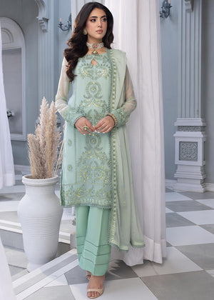 Oceania – Embroidered Chiffon Unstitched 3Pc Suit