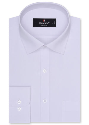 Plain White Tailored Smart Fit Shirt FS1318-11SF