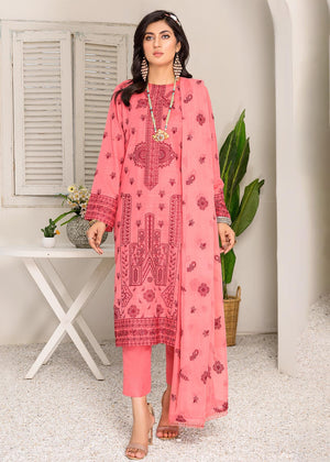 M-18 - Unstitched Embroidered Slub Karandi 3PC