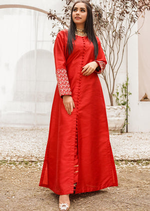 Kanwal Khan - Ready to wear - Cherry Red