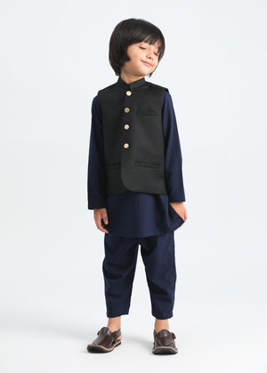 Prussian Blue and Black - 3PC Set - Kids