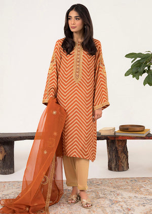 SAFFRON SCARLET-2PC (SHIRT & DUPATTA)