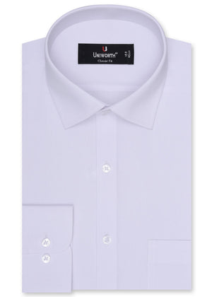 Plain White Classic Fit Shirt  FS1318-11RF