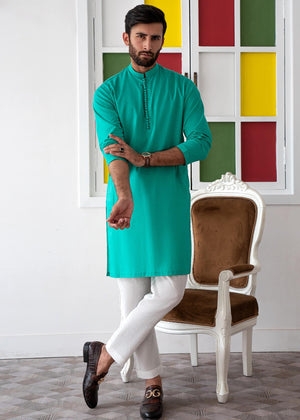 AQUAMARINE-KURTA PAJAMA