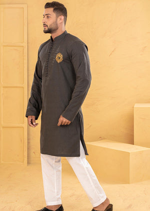 Toned Black Kurta