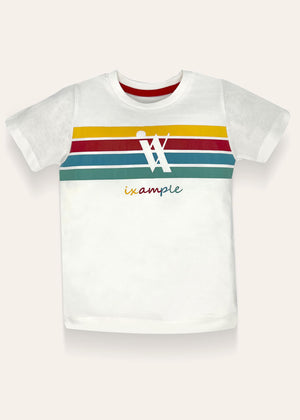 Boys White IX Printed T-Shirt