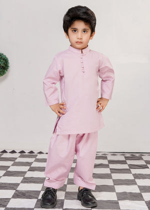 Loop Button Suit Pink