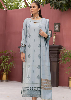 DL-23 : Unstitched Embroidered Dhanak 3PC