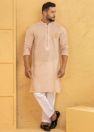 Pure Peach Kurta