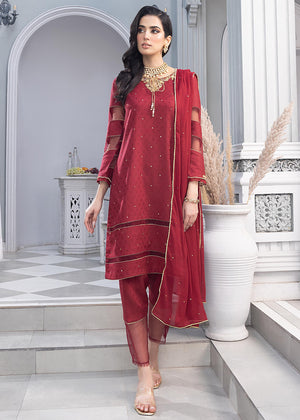 Merakish - Classic Jacquard Unstitched 3Pc Suit