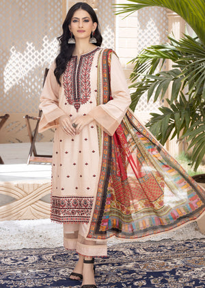 Mehar Un Nissa 3pc Embroidered