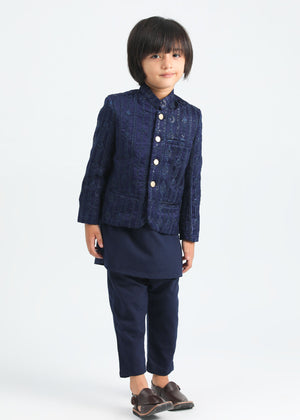 All Sequin Blue 3PC Set-Kids