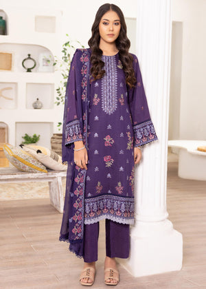 F-21 : Unstitched Embroidered Viscose 3PC