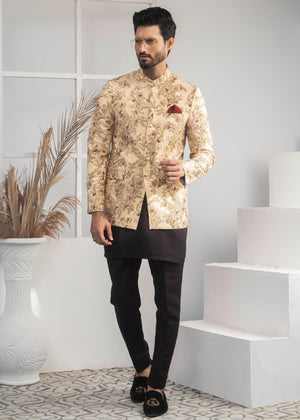 ER PC 2055 Gold Prince Coat For Groom