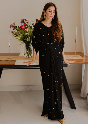 Black essential caftan