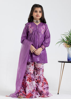 Purple Gharara Suit
