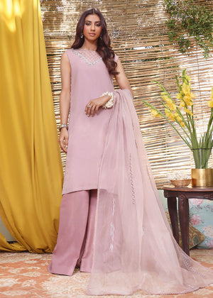 Organza Handwork Embroidered 3pc Suit-S202263