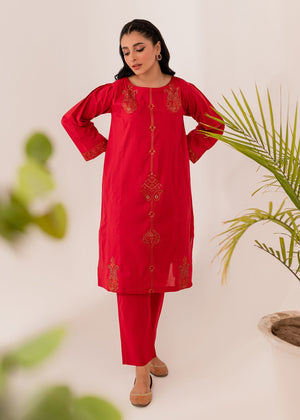 2PC Embroidered Dress ERF-02