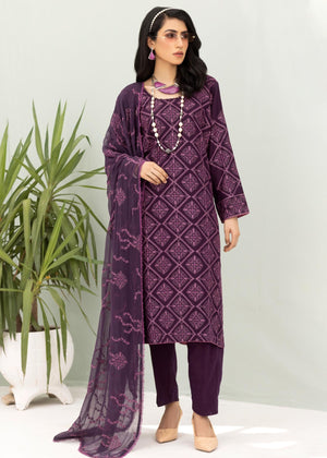 Sarang S-28 : Embroidered Slub Karandi