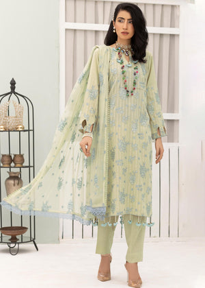 Sarang S-27 : Embroidered Slub Karandi