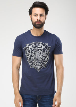 Rhinestones Tiger T-shirt