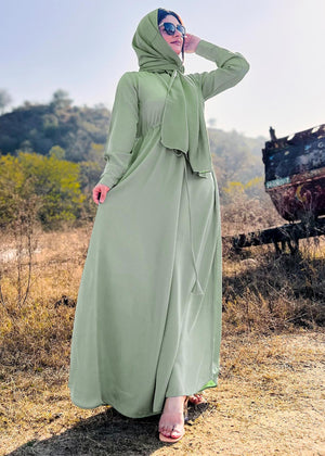 Elegant Maxi Abaya (Pastel)