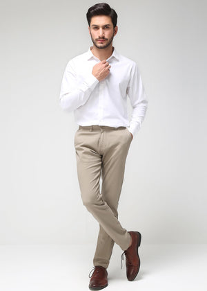 Long Sleeve Casual Shirt-White