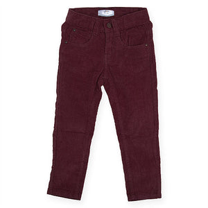 Girls Corduory Pent Burgundy