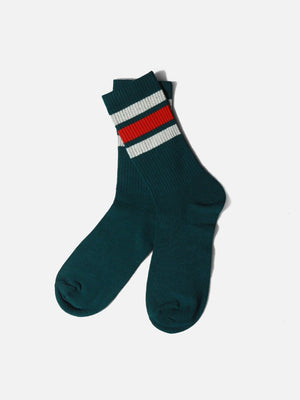 Green Crew Sock - FAMSO22-045