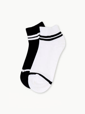 Pack Of 2 Multi No-Show Socks - FAMSO22-013