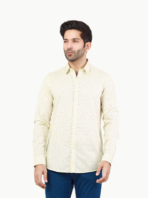 Regular Fit Printed Textured Shirt - FMTS22-31726